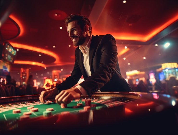 Card dealing sequence in Andar Bahar game demonstrating traditional gameplay mechanics